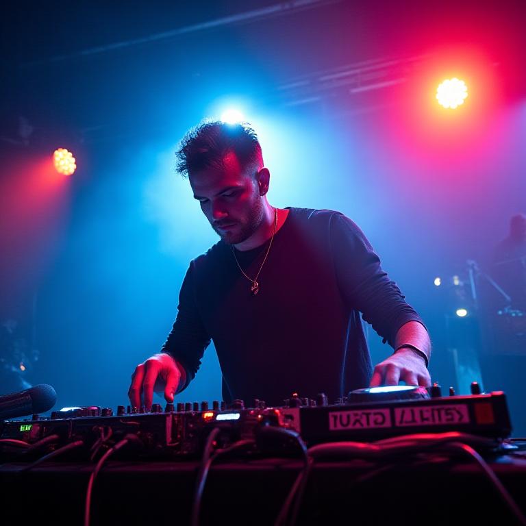 Professional bass music artist performing at Tidal Bass produced event